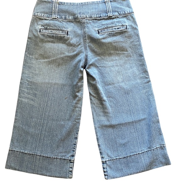 Blue Asphalt Hipster -Low Rise Capri Jeans , Womens Denim Capri Low Rise Jeans - Picture 7 of 15